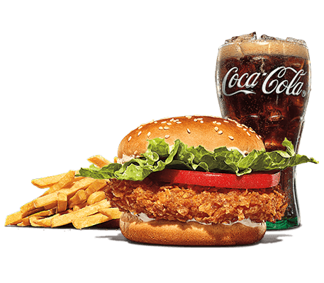 Burger with Drinks